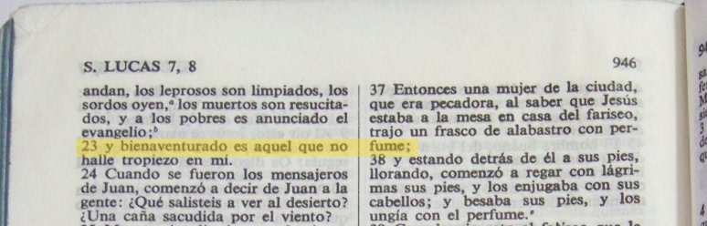 Fumar en la Biblia